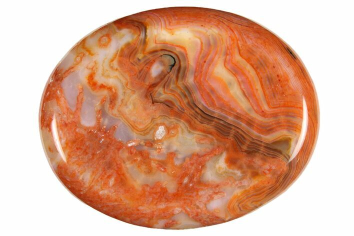 1.9" Polished Fire Agate Worry Stones - Photo 1